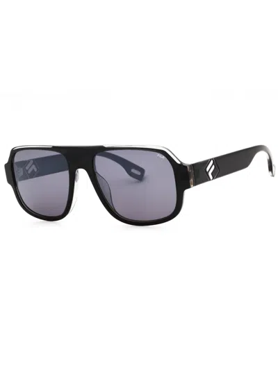 Fila Sfi529 Rectangular Sunglasses For Men In Black