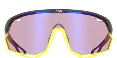 Fila Sfi721 507v Men's Sunglasses Yellow Size 99