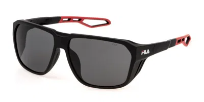 Fila Sfi722 0u28 Men's Sunglasses Black Size 63