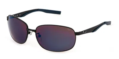 Fila Sfi724 531b Men's Sunglasses Black Size 63
