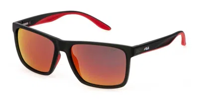 Fila Sfi726 6s8p Men's Sunglasses Grey Size 57