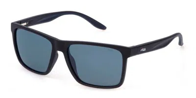 Fila Sfi726 U28p Men's Sunglasses Black Size 57