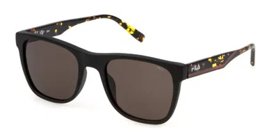 Fila Sfi727 703y Men's Sunglasses Black Size 54