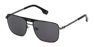 Fila Sfi728 Polarized K59p Men's Sunglasses Grey Size 57