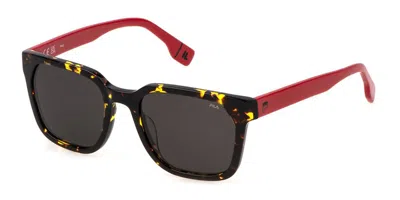 Fila Sfi730 0779 Men's Sunglasses Tortoiseshell Size 53 In Brown