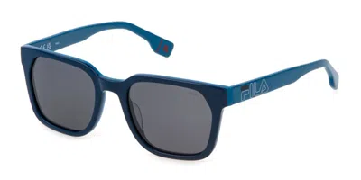 Fila Sfi730v Polarized L84p Men's Sunglasses Blue Size 53