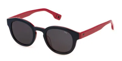 Fila Sfi731 01bt Men's Sunglasses Blue Size 48