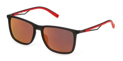 Fila Sfi889 7vgp Men's Sunglasses Grey Size 56