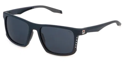 Fila Sfi894 06qs Men's Sunglasses Blue Size 55