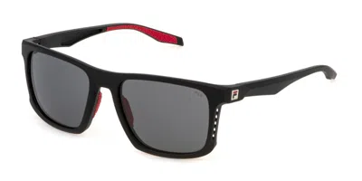 Fila Sfi894 0u28 Men's Sunglasses Black Size 55