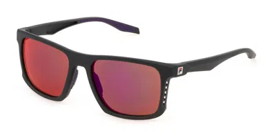 Fila Sfi894 Aaux Men's Sunglasses Grey Size 55