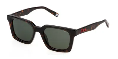 Fila Sfi897 4blv Men's Sunglasses Tortoiseshell Size 51 In Black