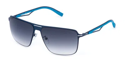 Fila Sfi898 01hl Men's Sunglasses Blue Size 61