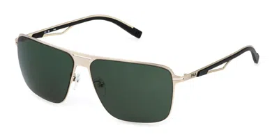 Fila Sfi898 0375 Men's Sunglasses Gold Size 61