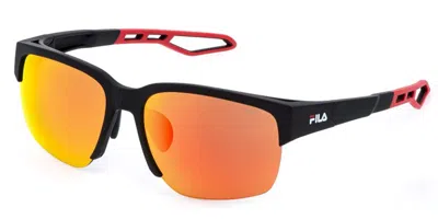 Fila Sfia06 U28r Men's Sunglasses Black Size 60