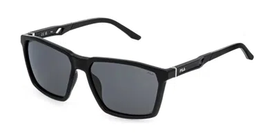 Fila Sfia07 U28p Occhiali Da Sole Neri Per Uomo In Black
