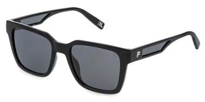 Fila Sfia14 Z42p Men's Sunglasses Black Size 54