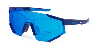 Fila Sfib12v With Clip-on 7u4b Men's Sunglasses Blue Size 99