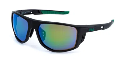 Fila Sfib13 U28v Occhiali Da Sole Neri Per Uomo In Black