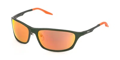 Fila Sfid68 F91a Occhiali Da Sole Verdi Per Uomo