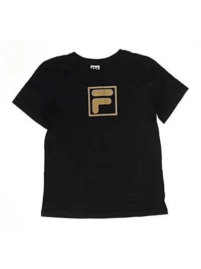 Pre-owned Fila Kids'  Short Sleeve T-shirt In Black