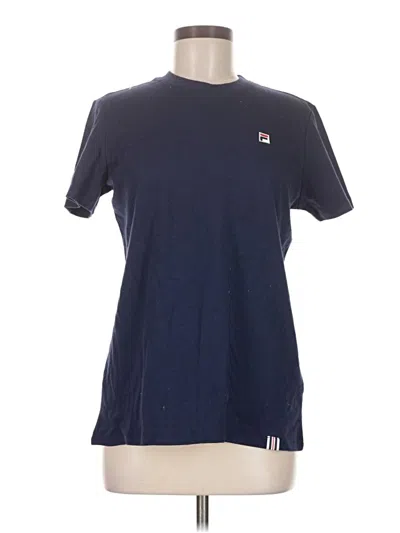 Pre-owned Fila Short Sleeve T-shirt In Blue
