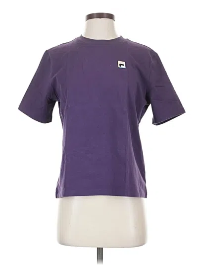 Pre-owned Fila Short Sleeve T-shirt In Purple