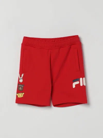 Fila Kids' Pantaloncino Jogging In Cotone Con Logo