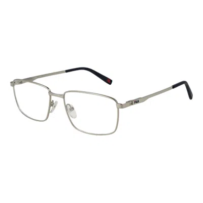 Fila Silver Men Glasses Frame In Metallic