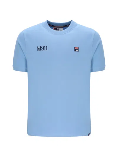 Fila Silvio Logo-patch T-shirt In Blue
