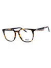 Fila Sleek Rectangular Eyeglasses For Men In Black