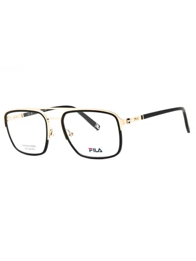 Fila Sleek Rectangular Metal Eyeglasses For Men - Vfi442 In Black