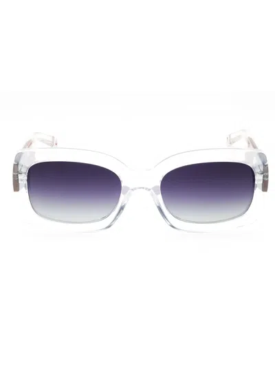 Fila Sleek Rectangular Women's Sunglasses In Blue