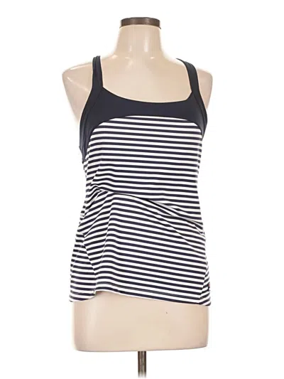 Pre-owned Fila Sleeveless Top Black Halter Neckline Tops