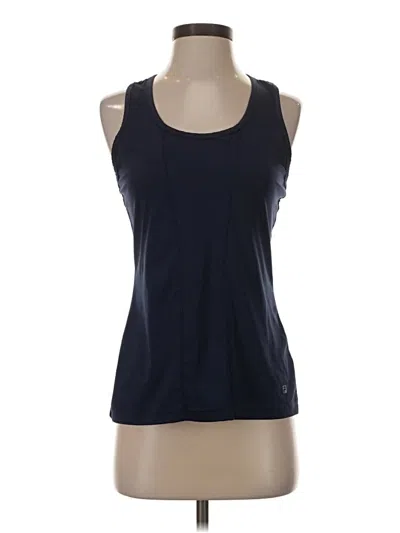 Pre-owned Fila Sleeveless Top Blue Scoop Neck Tops