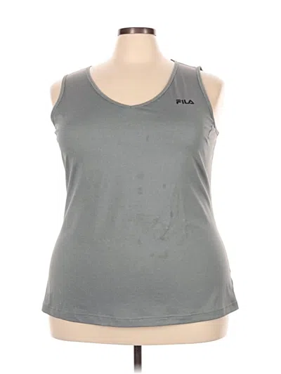 Pre-owned Fila Sleeveless T-shirt In Gray