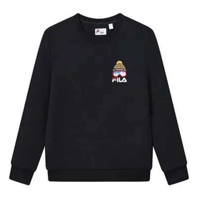 Fila Small Logo Graphic Sweater 'black'