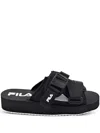 Fila Sol V2 "black/white" Slides In Black
