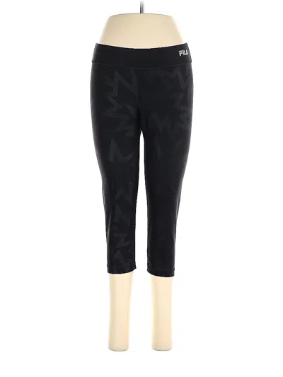Pre-owned Fila Sport Active Pants In Black