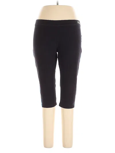 Pre-owned Fila Sport Active Pants In Black