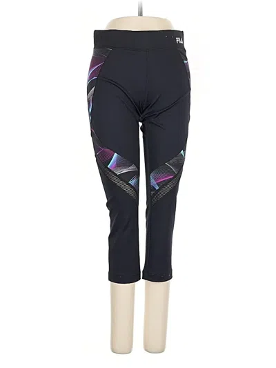 Pre-owned Fila Sport Active Pants In Black