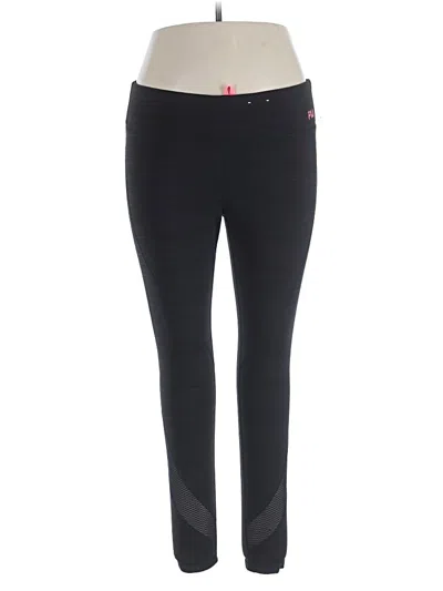 Pre-owned Fila Sport Active Pants In Black