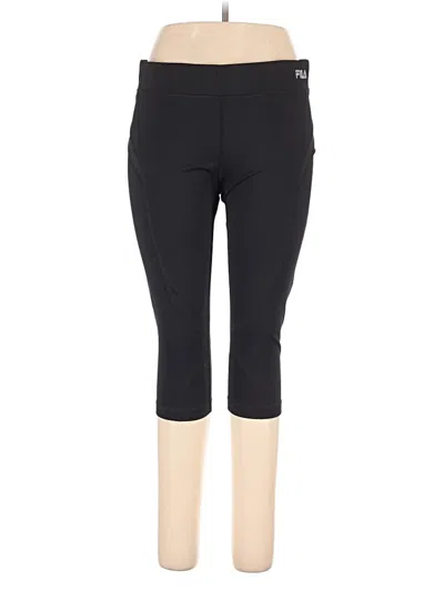 Pre-owned Fila Sport Active Pants In Black