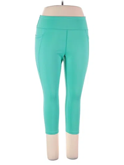 Pre-owned Fila Sport Active Pants In Teal