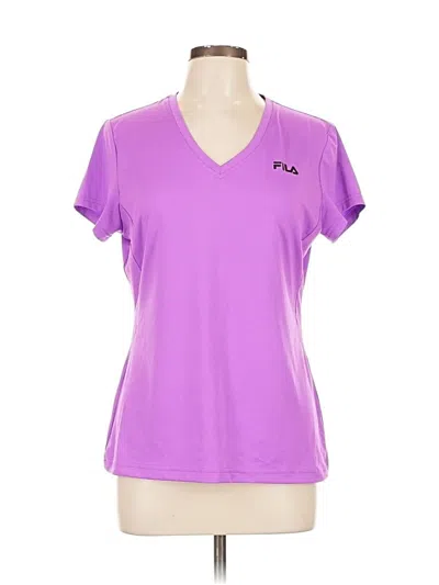 Pre-owned Fila Sport Active T-shirt In Purple