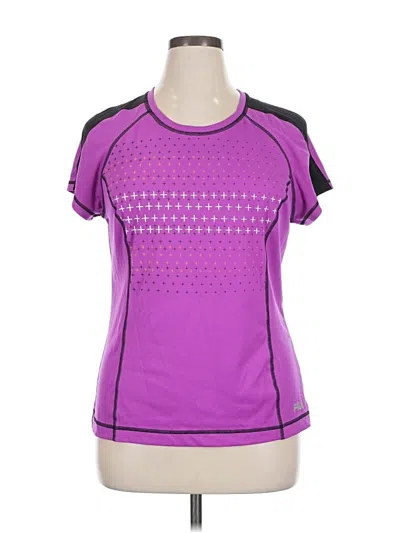 Pre-owned Fila Sport Active T-shirt In Purple