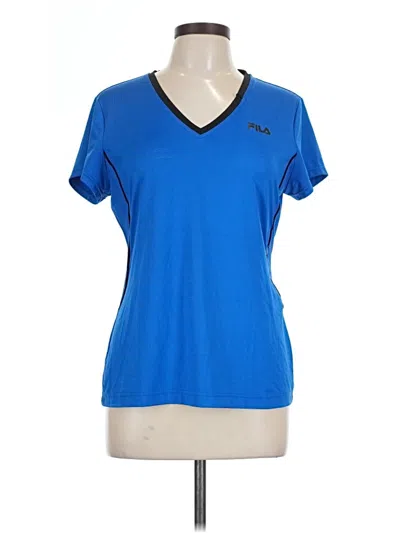 Pre-owned Fila Sport Active T-shirt In Blue