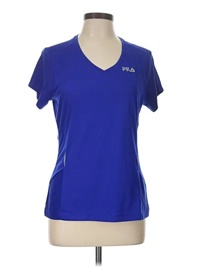 Pre-owned Fila Sport Active T-shirt In Blue