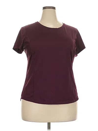Pre-owned Fila Sport Active T-shirt In Burgundy