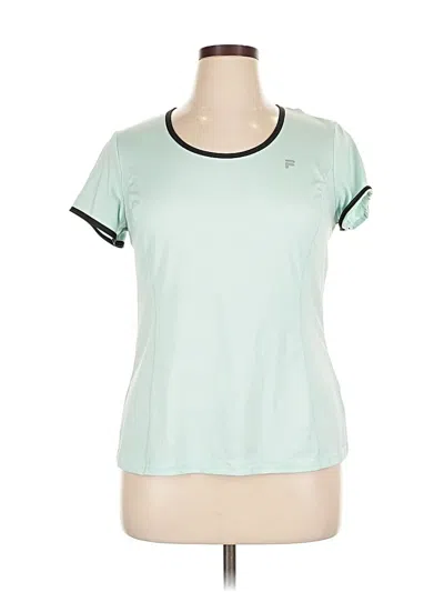 Pre-owned Fila Sport Active T-shirt In Green